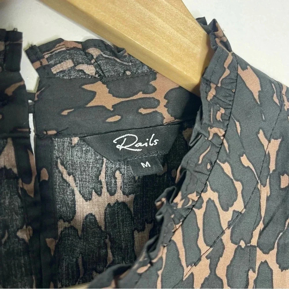 Rails Tops Rails Ariana Long Sleeve Animal Print … - image 4